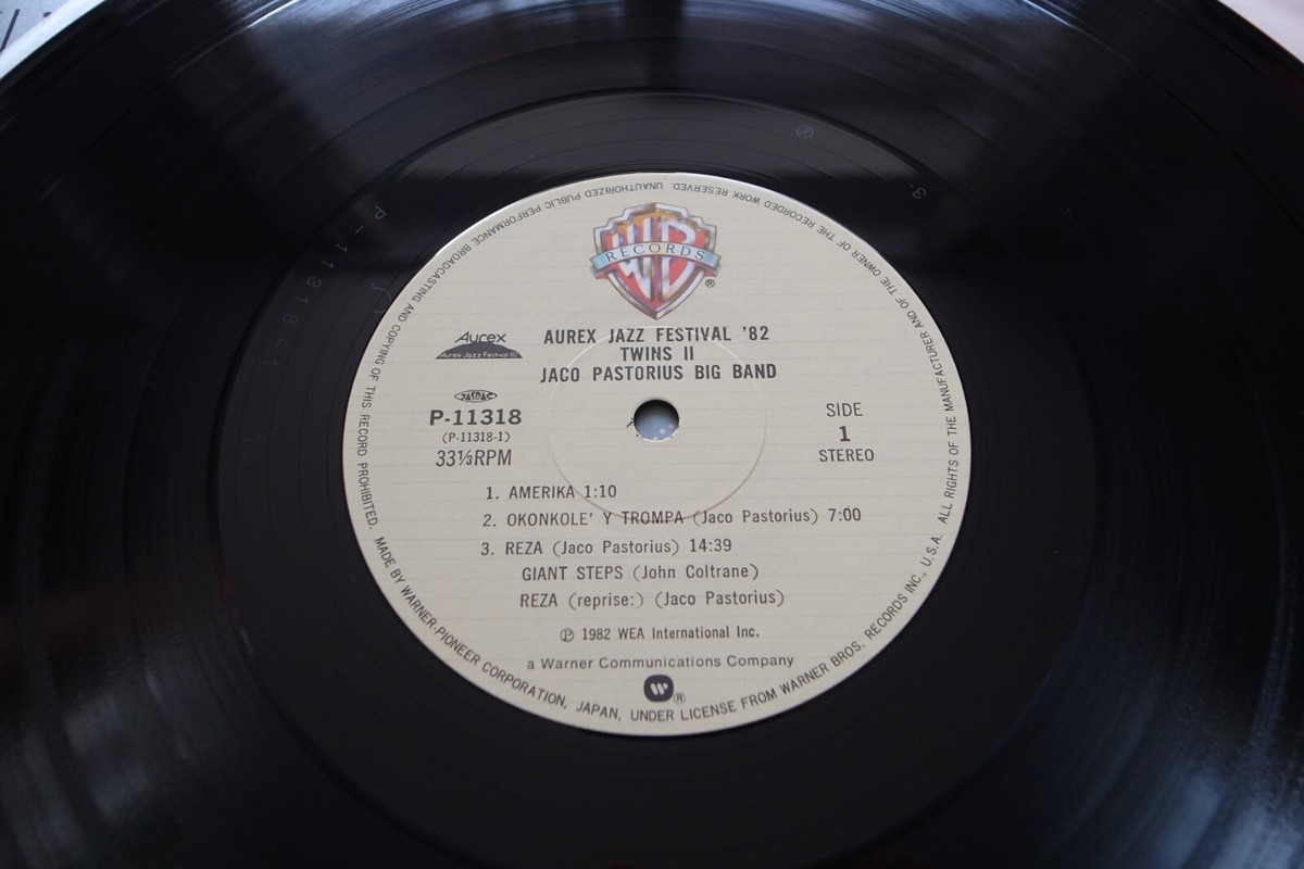 Jaco Pastorius Big Band Twins II サイン入りLP JACO PASTORIUS Big Band - Twins II 1982 Japan-only LP NM OBI