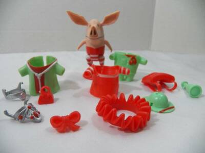 ~Nick Jr~ OLIVIA The Pig Polly Pocket Doll, Clothes & Accessories