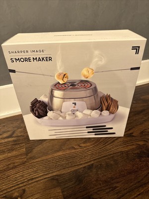 SHARPER IMAGE Electric Tabletop Smores Maker for Indoors, New Open Box