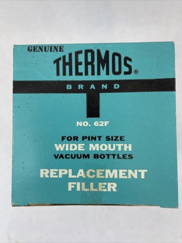 NOS Genuine Thermos Brand Stronglas Replacement Filler 62f Pint Size Wide Mouth - Picture 5 of 5