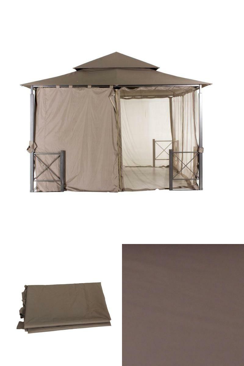 agora outdoor living 12x12 gazebos for sale on Hampton Bay Replacement Privacy Wall Outdoor Patio For 12x12 Ft Harbor Gazebo For Sale Online Ebay