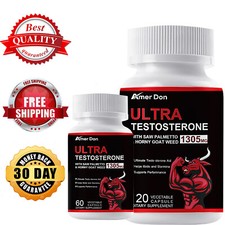 Testosterone Booster - Increase Energy Improve Muscle Strength  Growth 60/120ct