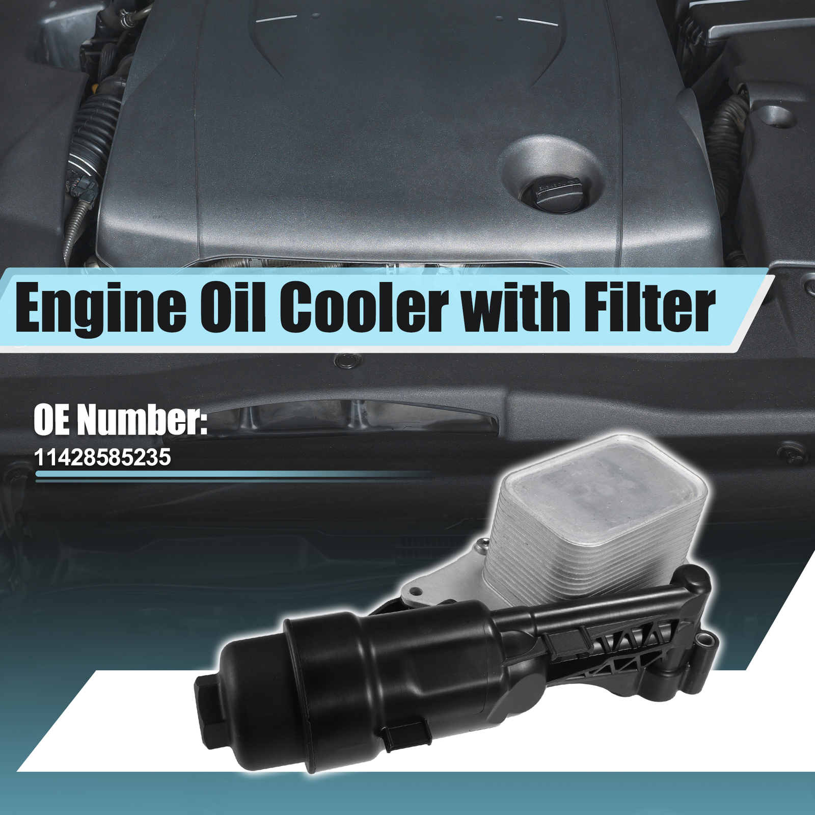Piece of 1 Engine Cooler Oil Filter Housing Adapter Fit for BMW i8 2014-2020