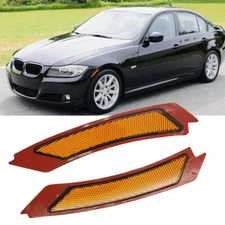 Amber Front Bumper Side Reflector Marker Light  For 2009-2011 BMW E90 4Door LCI