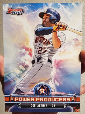 JOSE ALTUVE 2018 BOWMAN'S BEST POWER PRODUCERS SP 5X7 JUMBO CARD #14/49 ASTROS