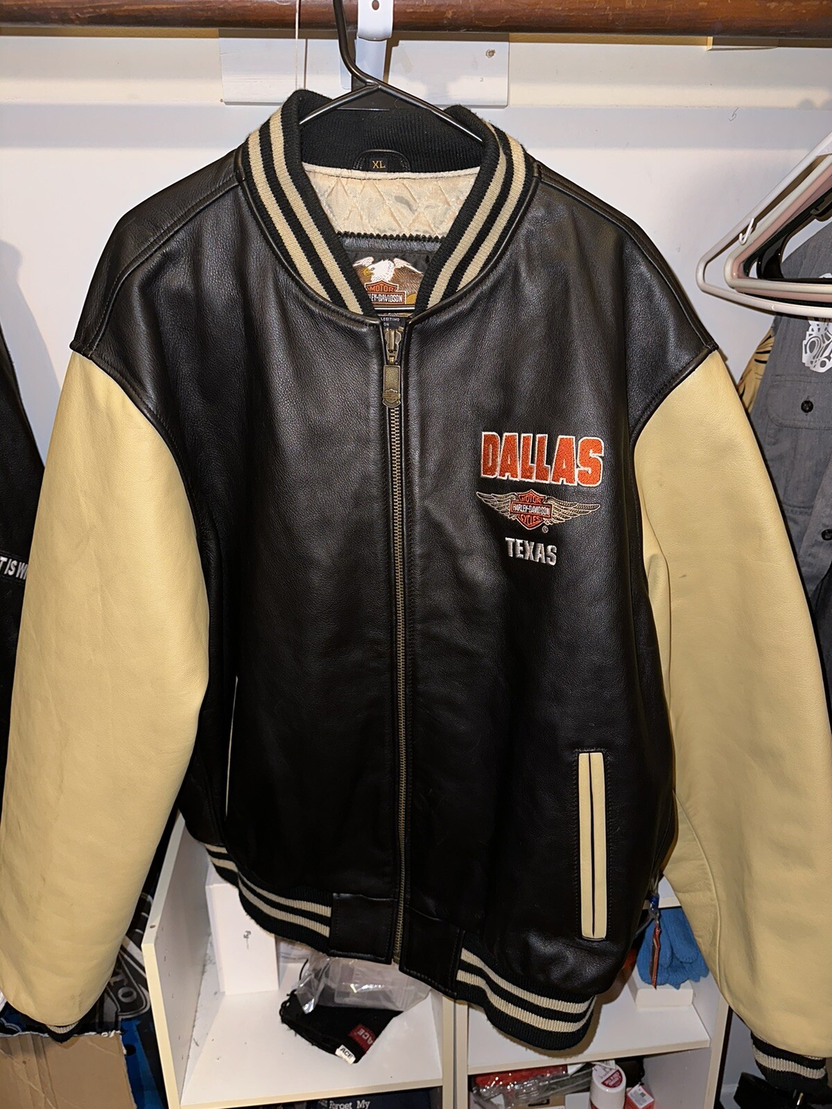 HarleyDavidson leather jacket mens XL. Dallas Texas … Gem