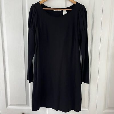 Laundry by Design black sheath pullover long sleeved dress. Size 10