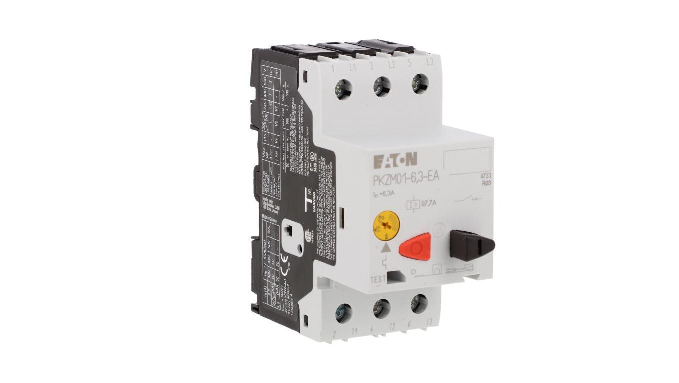 Motor circuit breaker 3P 2.2kW 4-6.3A PKZM01-6.3-EA 189888 /T2UK