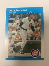 1987 Fleer Terry Francona Chicago Cubs