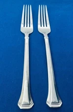 Oneida APOLLINA Stainless Flatware - Set of 2 Dinner Forks 8"