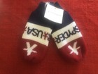 Snowboarding  Ski Spyder In Collaboration With Eric Haze Knit Mittens Size M — photo 1