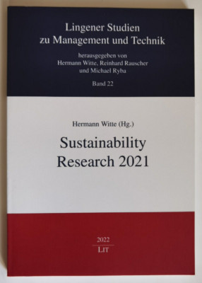 Sustainability Research 2021. H. Witte. Lingener Studien. Management und Technik