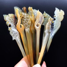 Random Natural Horn Hairpin Classical Hanfu Accessories Chinese Hair Accessory