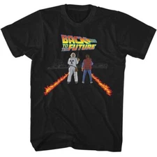 Back to The Future Fire Streaks Men's T Shirt
