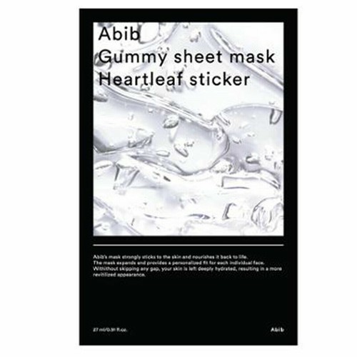 Korea ABIB Gummy Sheet Mask Heartleaf Sticker 10 Pcs K Beauty Cosmetics - Picture 3 of 3