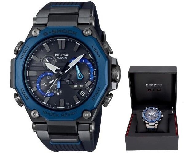 CASIO G-SHOCK MASTER OF G Mod. METAL TWISTED-G BLUE - DUAL CORE GUARD ***SPECIA