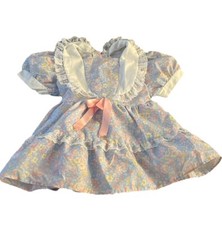 Vintage Evy of California Toddler Dress Floral Lace Ruffle Size 2T USA Made