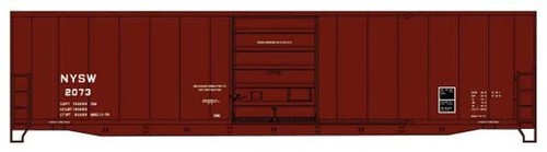 Accurail escala HO ~ vagón de carga de acero de 50' con puertas superiores de 8' ~ NYSW #2073 ~ 5555 | Zustand: New