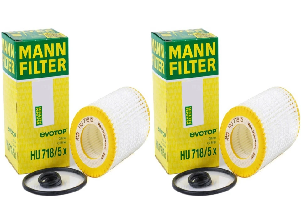 Оригинальный флисовый масляный фильтр HU718/5x от оригинального производителя для Mercedes Benz упаковка 2 шт. - Изображение 2 из 4
