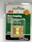 Solid Brass Garden Hose Adapter 3/4" Female To Female Connecter with 2 Washers