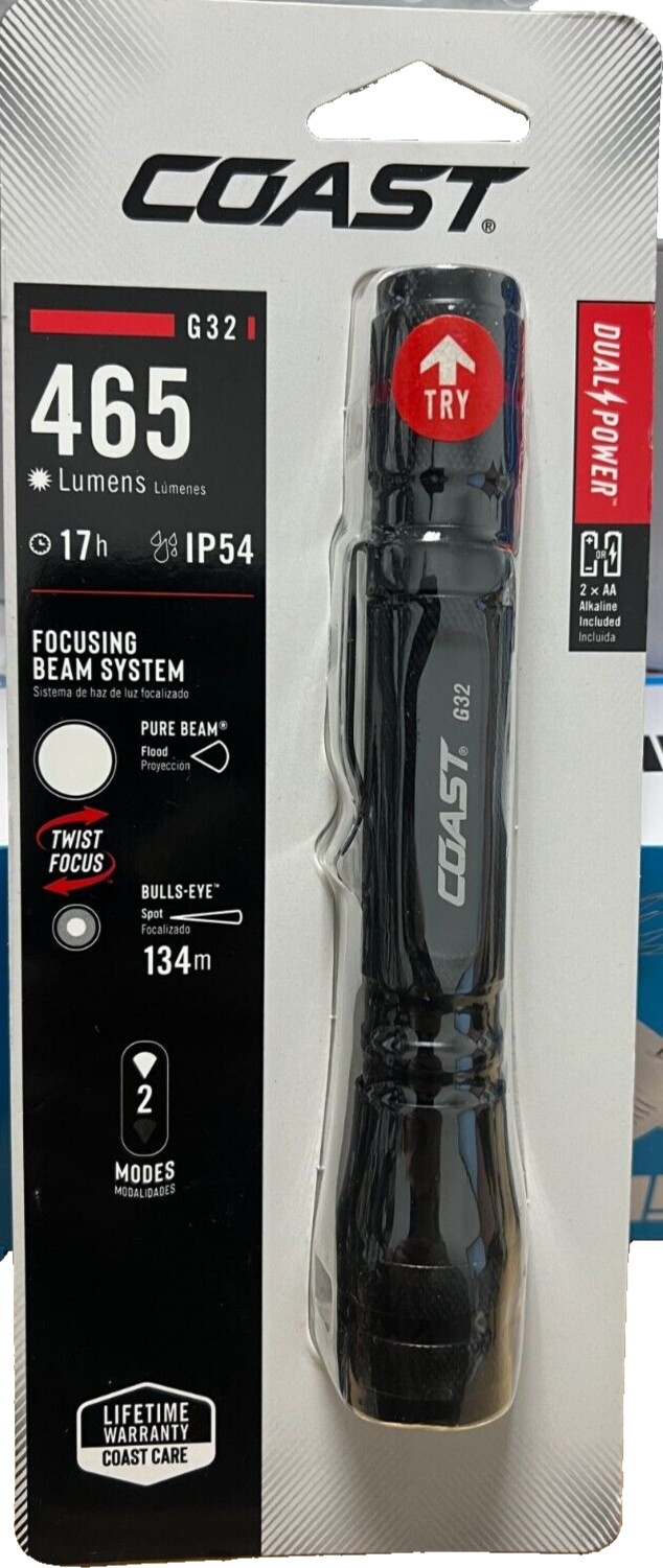 Coast 20484 G32 LED Taschenlampe schwarz 465 Lumen