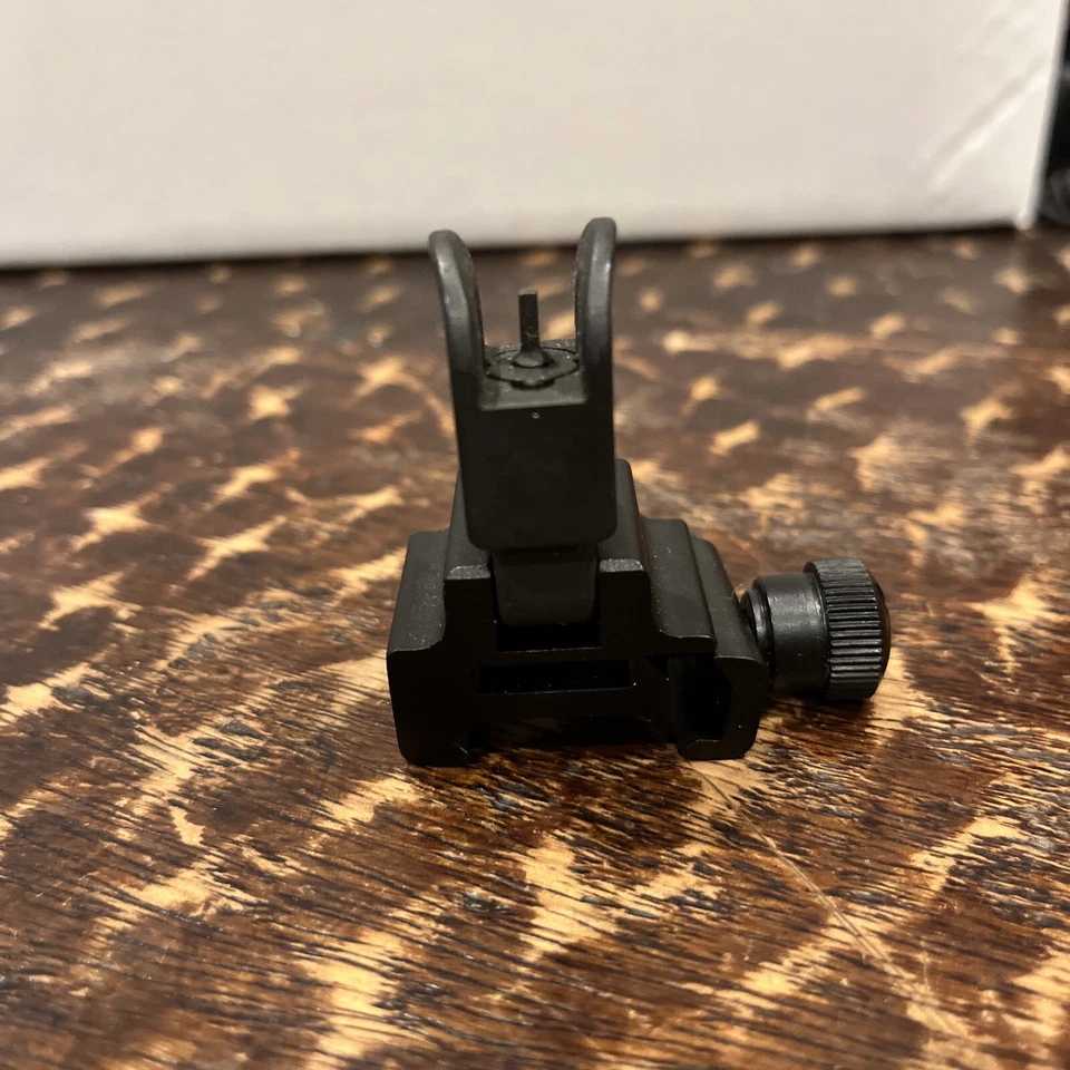 UTG Dual Aiming Aperture Low Profile Folding Flip-up BUIS Fore Rifle Sight 751 - Image 4 of 4