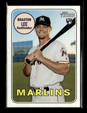 2018 Topps Heritage #506 Braxton Lee RC Miami Marlins