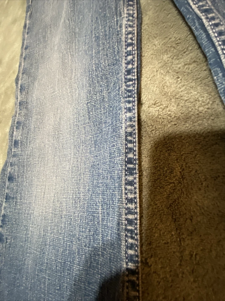 Jeans Energie Niñas Talla 16 Corte Bota Denim Con Hilo Rosa Y Tinte NUEVO CON ETIQUETAS Foto 3 de 4