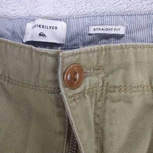 Quick Silver Shorts Mens 38 Khaki Classic Straight Fit Crucial Battle 21" Cargo - Picture 8 of 14
