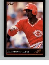 1992 Leaf Jacob Brumfield 499a Black Gold RC Cincinnati Reds