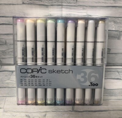 Copic Sketch BASIC Marker 36 Color Set Artist Markers JAPAN