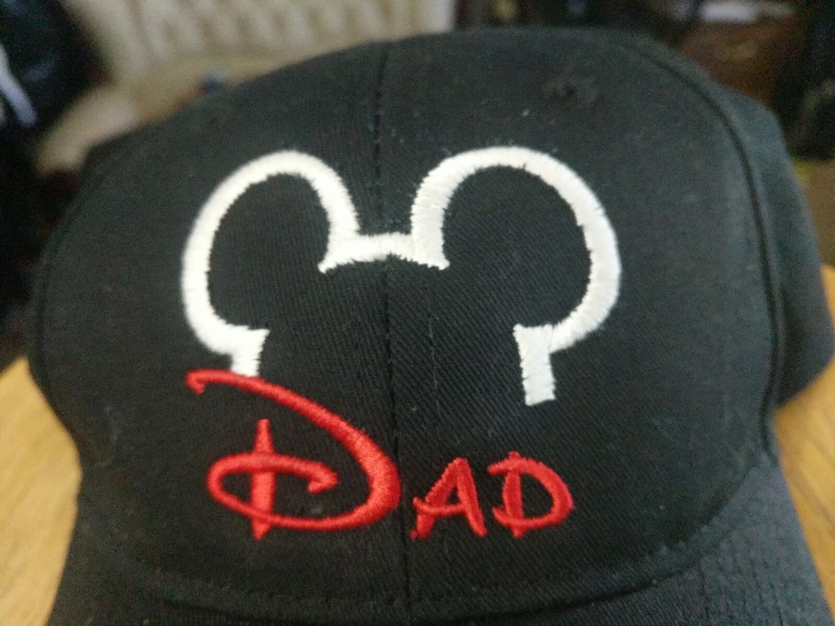 Disney Dad Black Baseball Hat (Velcrow) | eBay