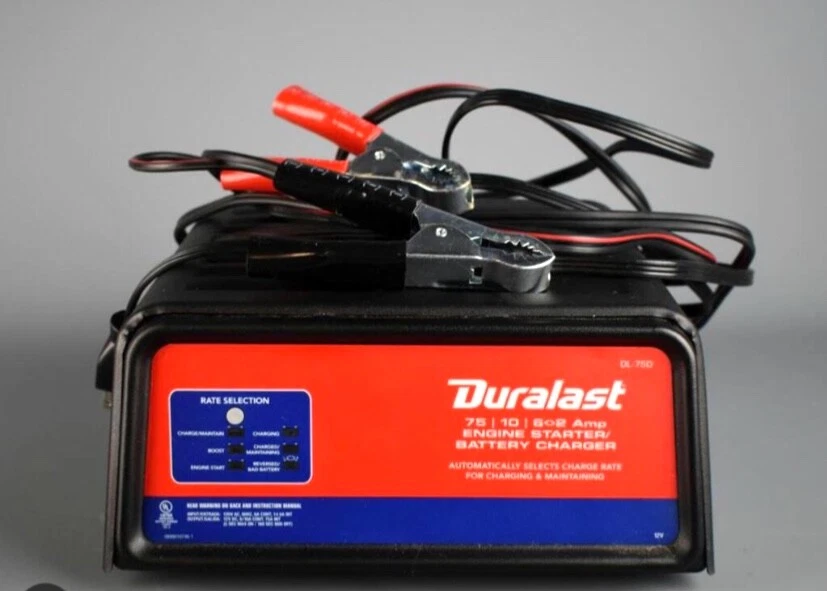Engine starter battery charger Duralast DL 750 75 amp eBay