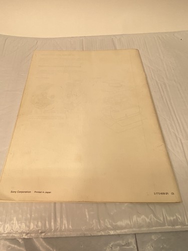Sony DXC-1820/1820K/1821H Color Video Camera Operating Manual Instruction - Picture 2 of 8