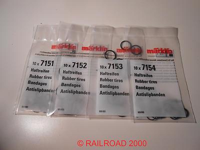 Märklin Haftreifen Set: 7151, 7152, 7153, 7154, NEU