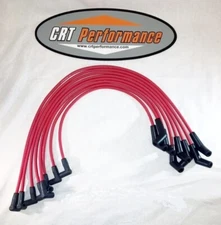 FORD 289-302-351W RED 8mm Spark Plug Wires for Coil-In-Cap HEI - MADE IN USA!