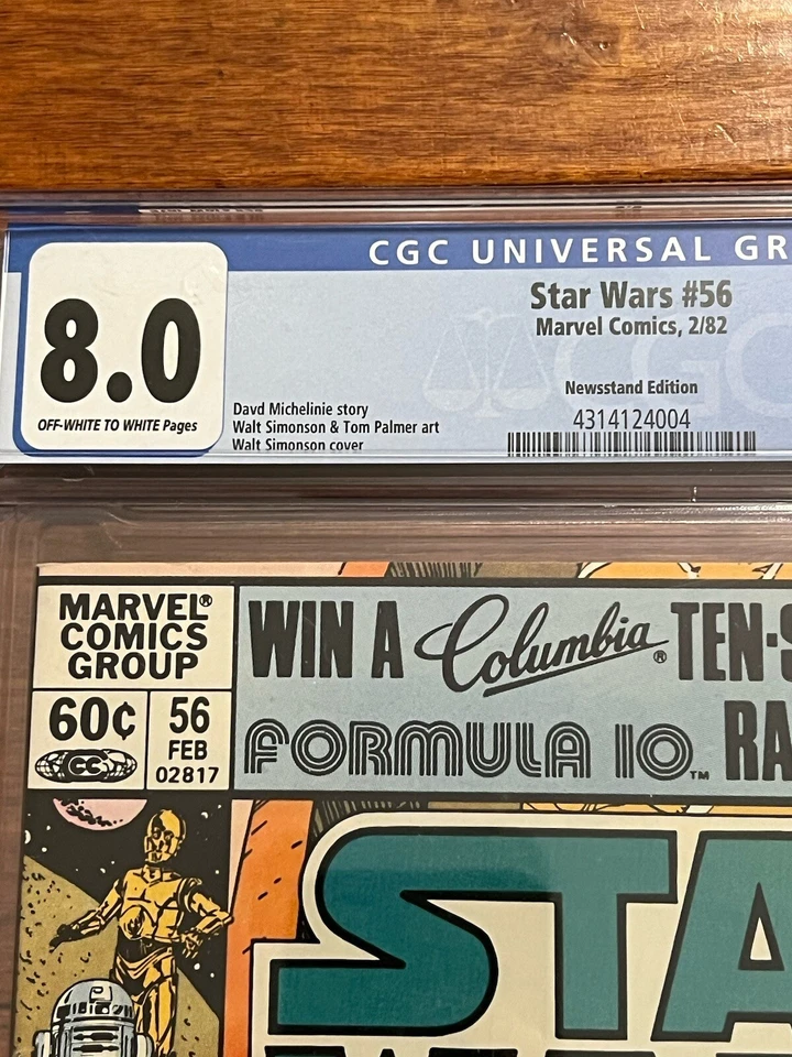 Star Wars #56 CGC 8.0 NEWSSTAND 1st Lobot vs Lando Calrissian 1982 Marvel Comics - Image 3 of 4