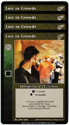 Lost in Crowds x4 Kindred Most Wanted V:TES VTES Vampire CCG