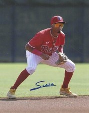 Autographed 8x10 STARLYN JESUS CABA  Philadelphia Phillies photo - COA