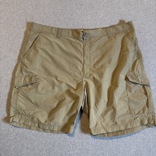RED HEAD brand Men  s Khaki Cargo Shorts Sz 48 Very Good Cond.