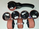 Huge Stampin Up Rubber Stamp Lot Vintage Wood Block Wheels Handle Craft Ink — photo 10