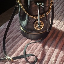 Versace 1969 Damen Umhängetasche rund Leder ...