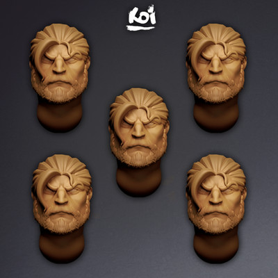 Norse Gods T.1 - Miniature Heads | 42mm 32mm Helmets Age Space Old Wolves Thor