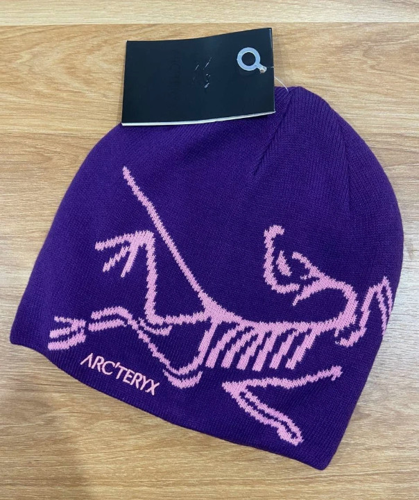 ON SALE Arc'teryx Bird Word Toque Beanie Purple Void Wool Knit Winter Hat NWT