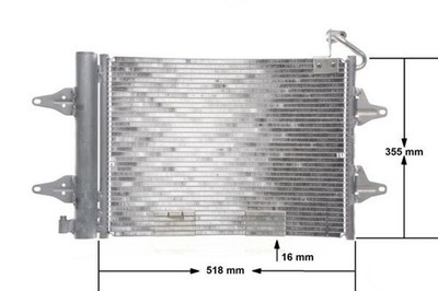 MAHLE Kondensator Klimaanlage AC 359 000S für SKODA VW SEAT 9A2 FABIA ROOMSTER 4