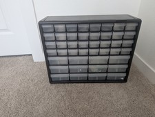 Akro Mils 44 storage drawer organizational unit - 32 small, 12 large w/ dividers