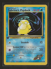 Pokemon Card - Sabrina's Psyduck 1st Ed - Gym Challenge - 99/132 - Common - LP