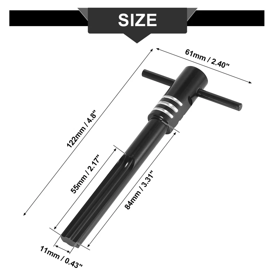 Herramienta de alineación de herramientas de carcasa de interruptor de encendido 943 para Harley-Davidson V-Rod negra Foto 3 de 4