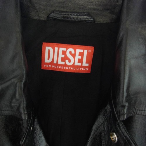 Diesel L-Cordier Men’s Leather Coat Black Used, Leather/Cotton, Size M - Picture 3 of 9