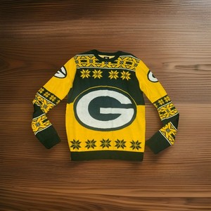 slim fit dress slacks Green Bay Packers Dog Family Holiday Ugly Sweater, Size: S